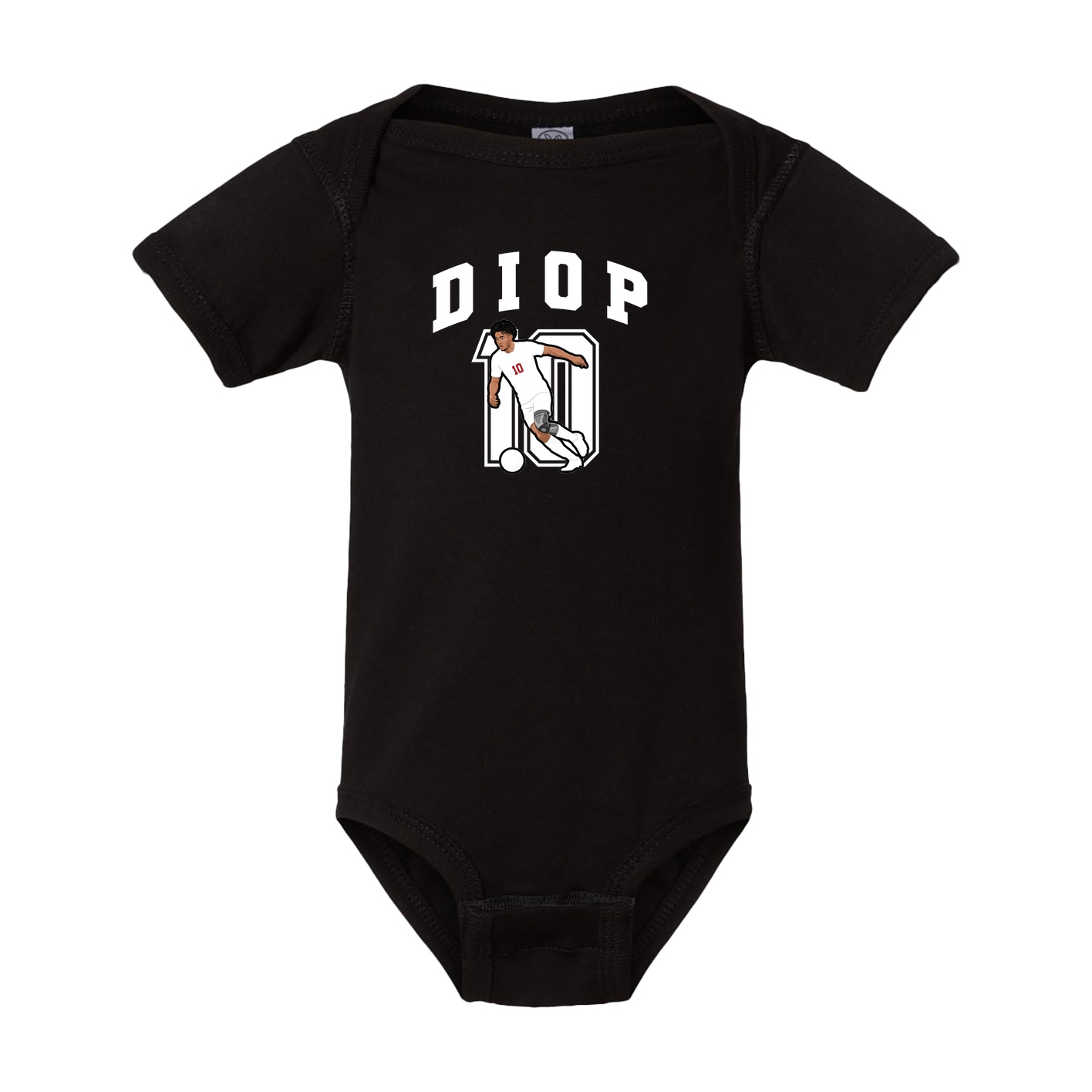 Baby Onesie — Number in Black