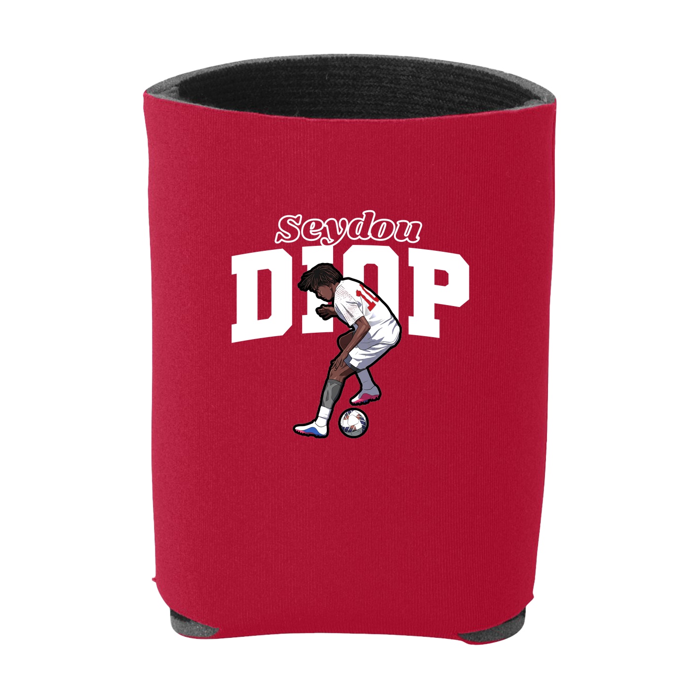 Can Holder — Name Arch in Red