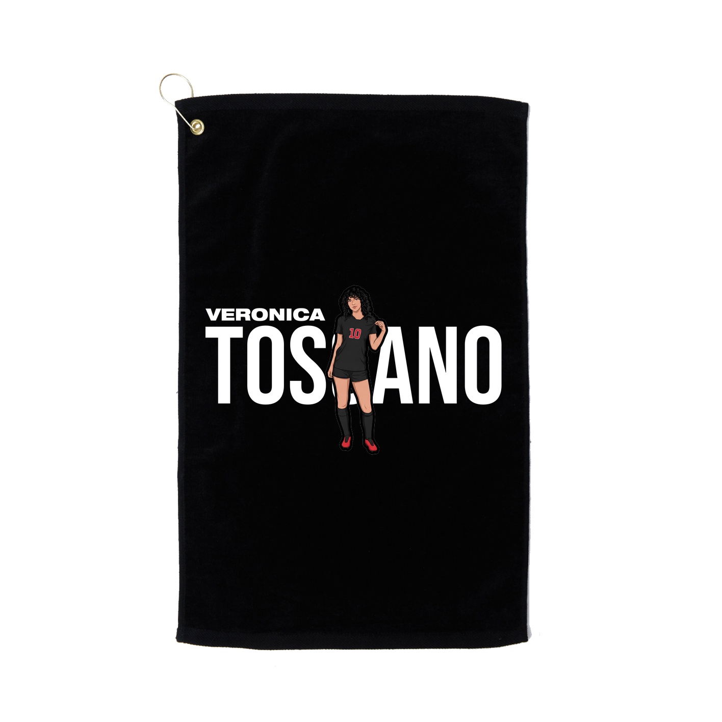 Golf Towel — Player Name in Black