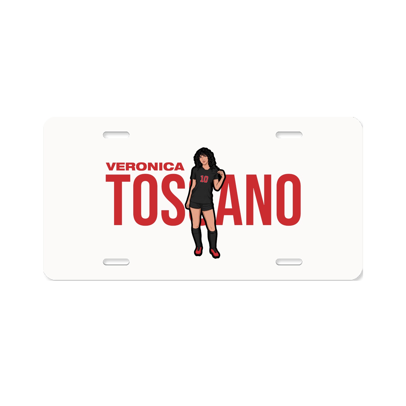 License Plate — Player Name in Classic