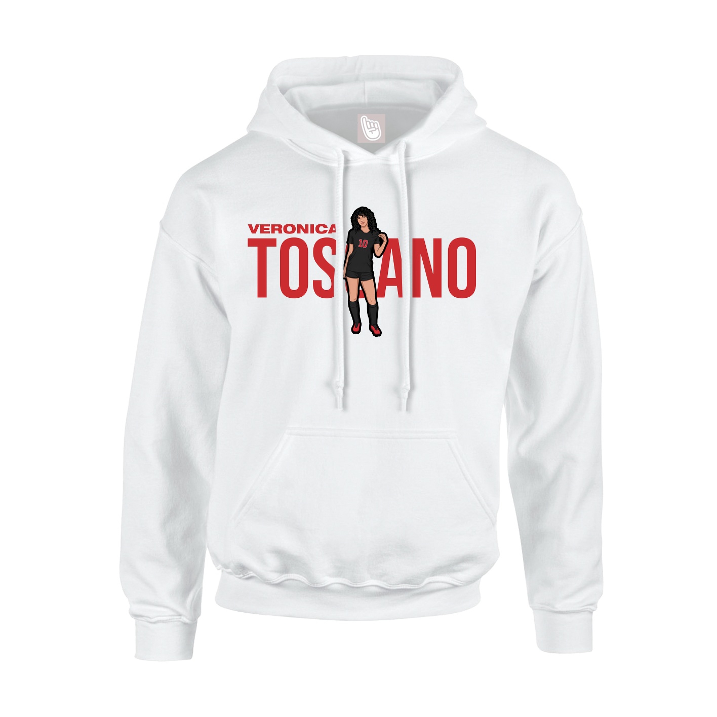 Hoodie — Player Name in White