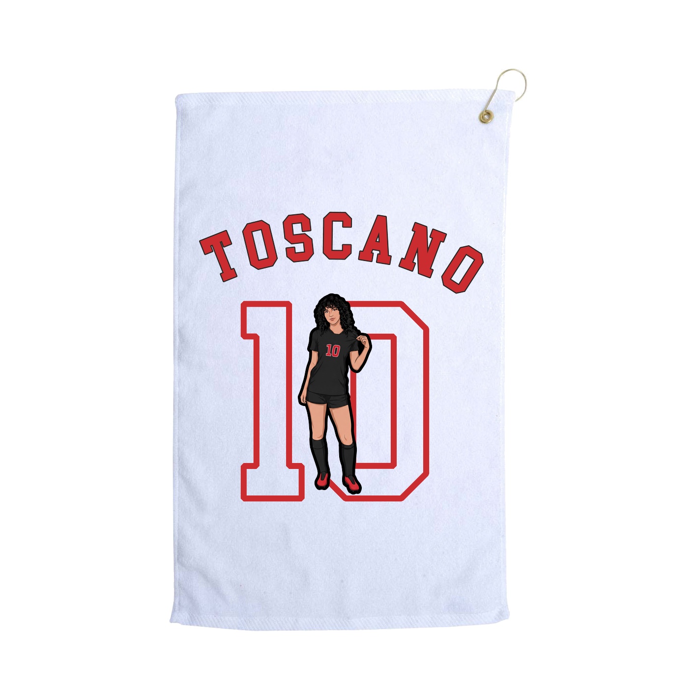 Golf Towel — Shirsey Arch in White