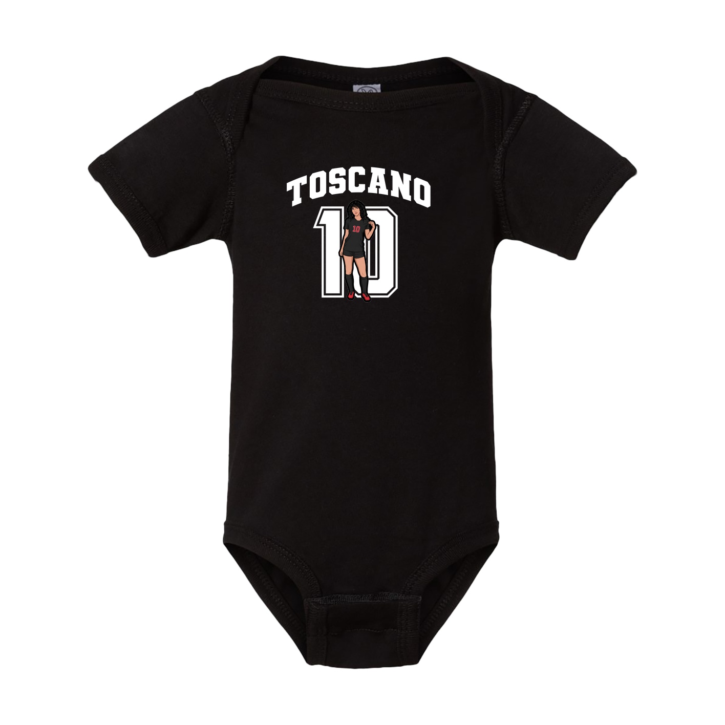 Baby Onesie — Number in Black