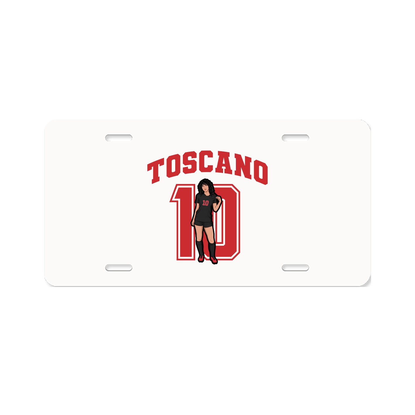 License Plate — Number in Classic