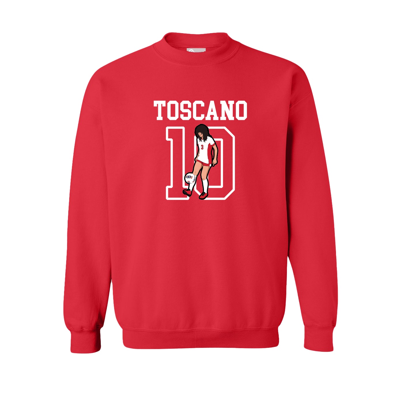 Fleece Crew — Shirsey in Red