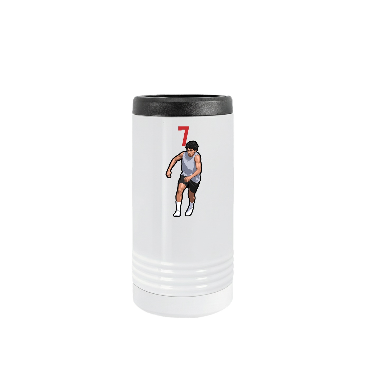 Slim Beverage Holder — Number Top in White