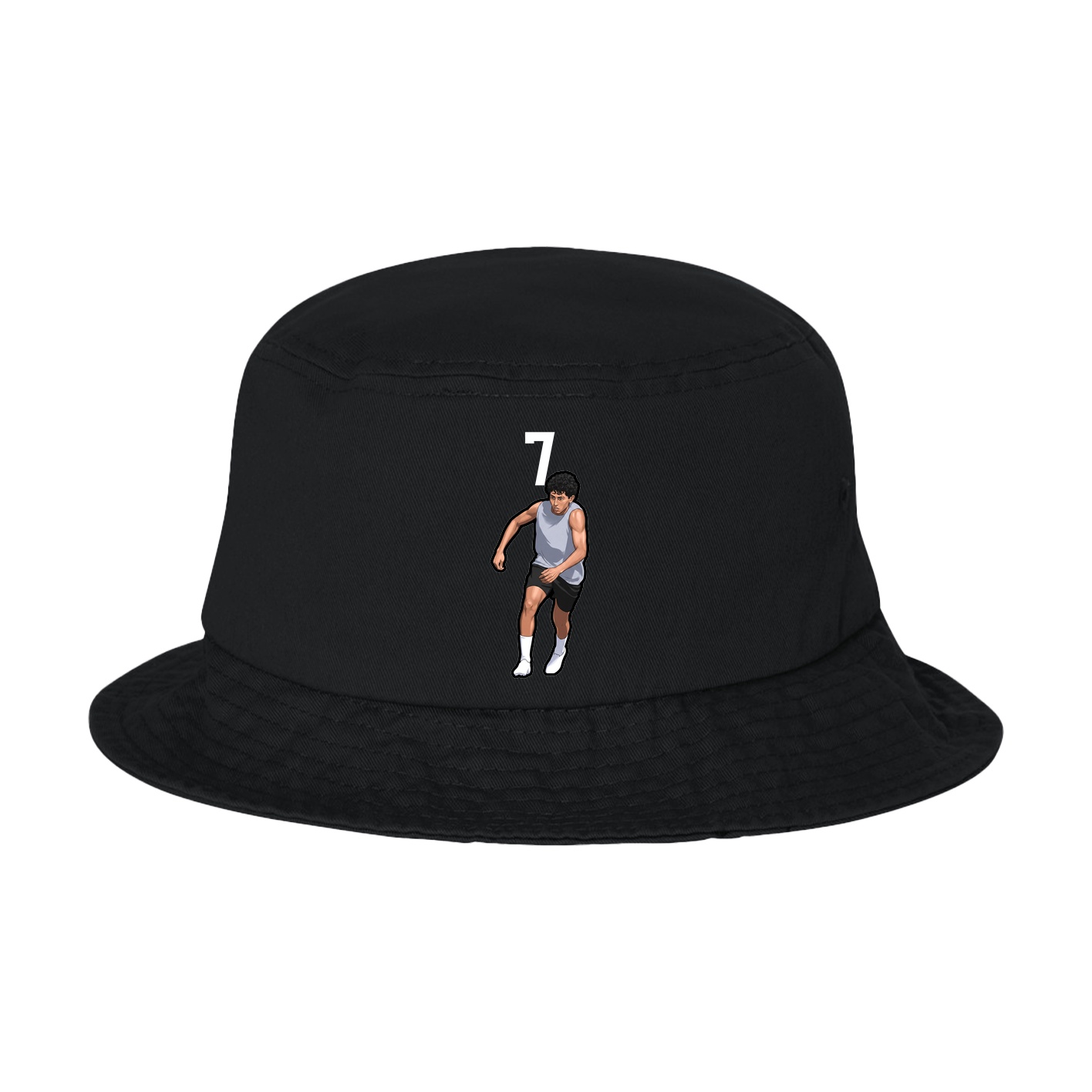 Bucket Cap — Number Top in Black