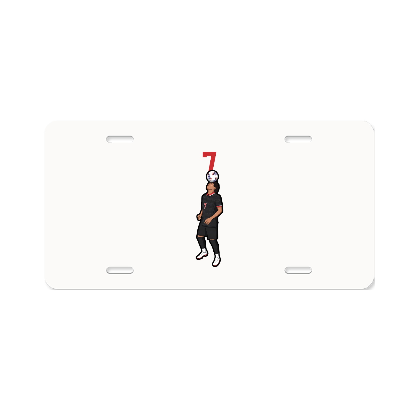 License Plate — Number Top in Classic