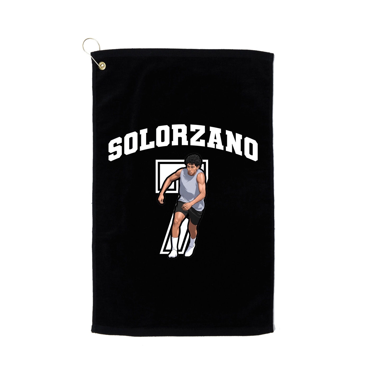 Golf Towel — Number in Black