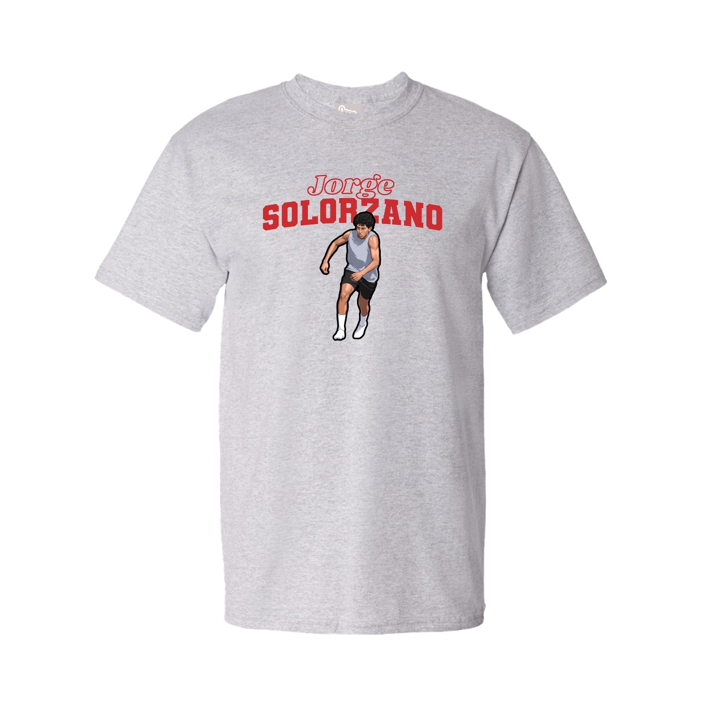 Youth Tee — Name Arch in Grey