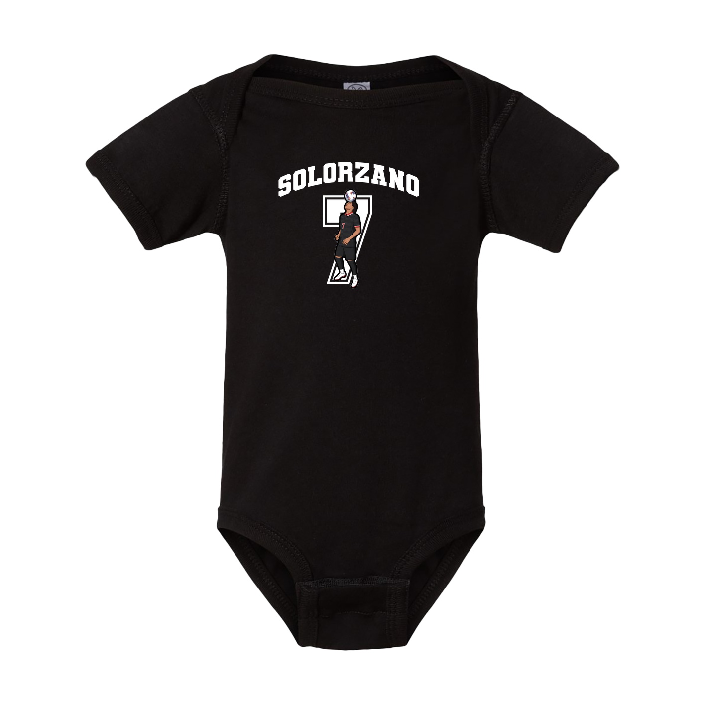Baby Onesie — Number in Black
