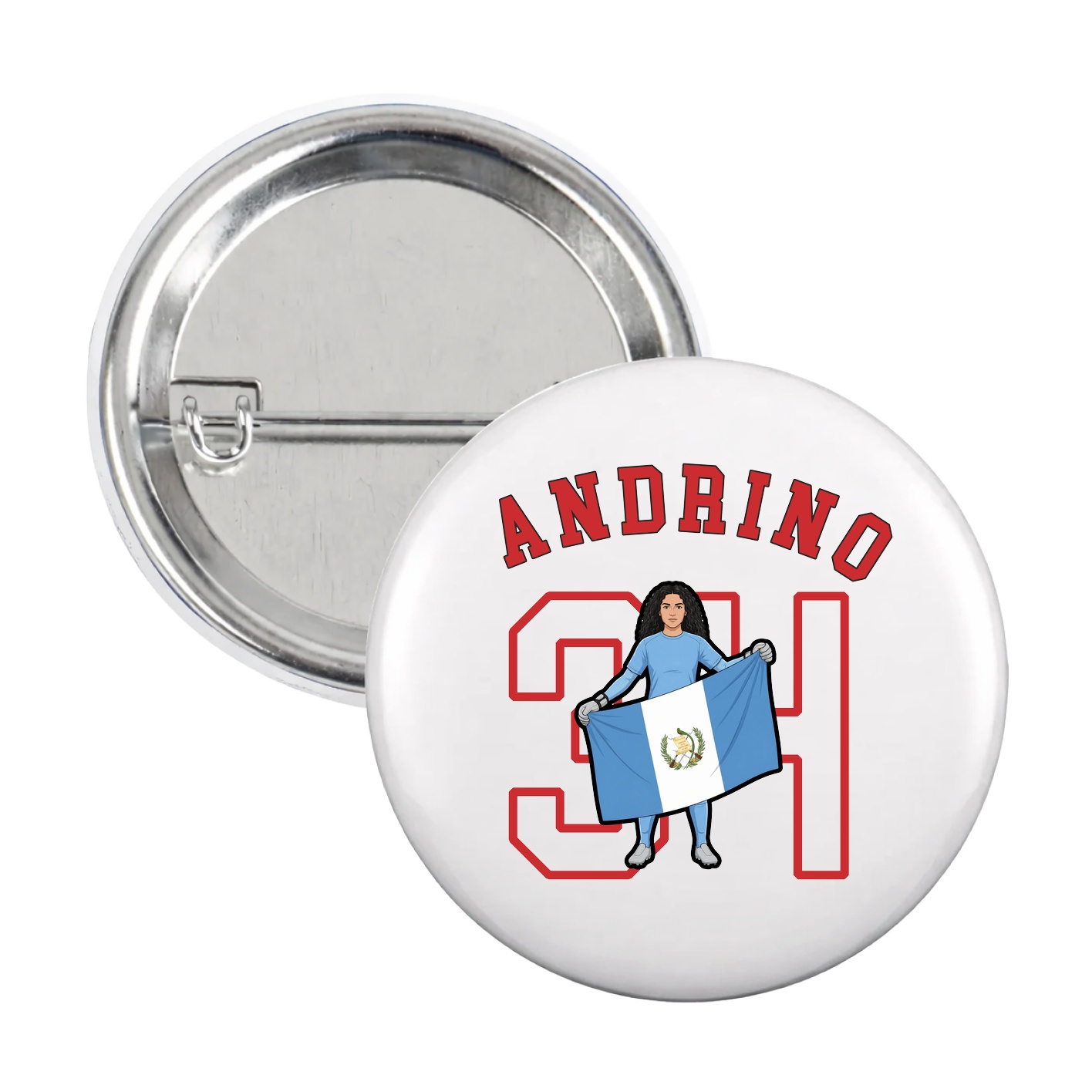 Game Day Button — Shirsey Arch in White