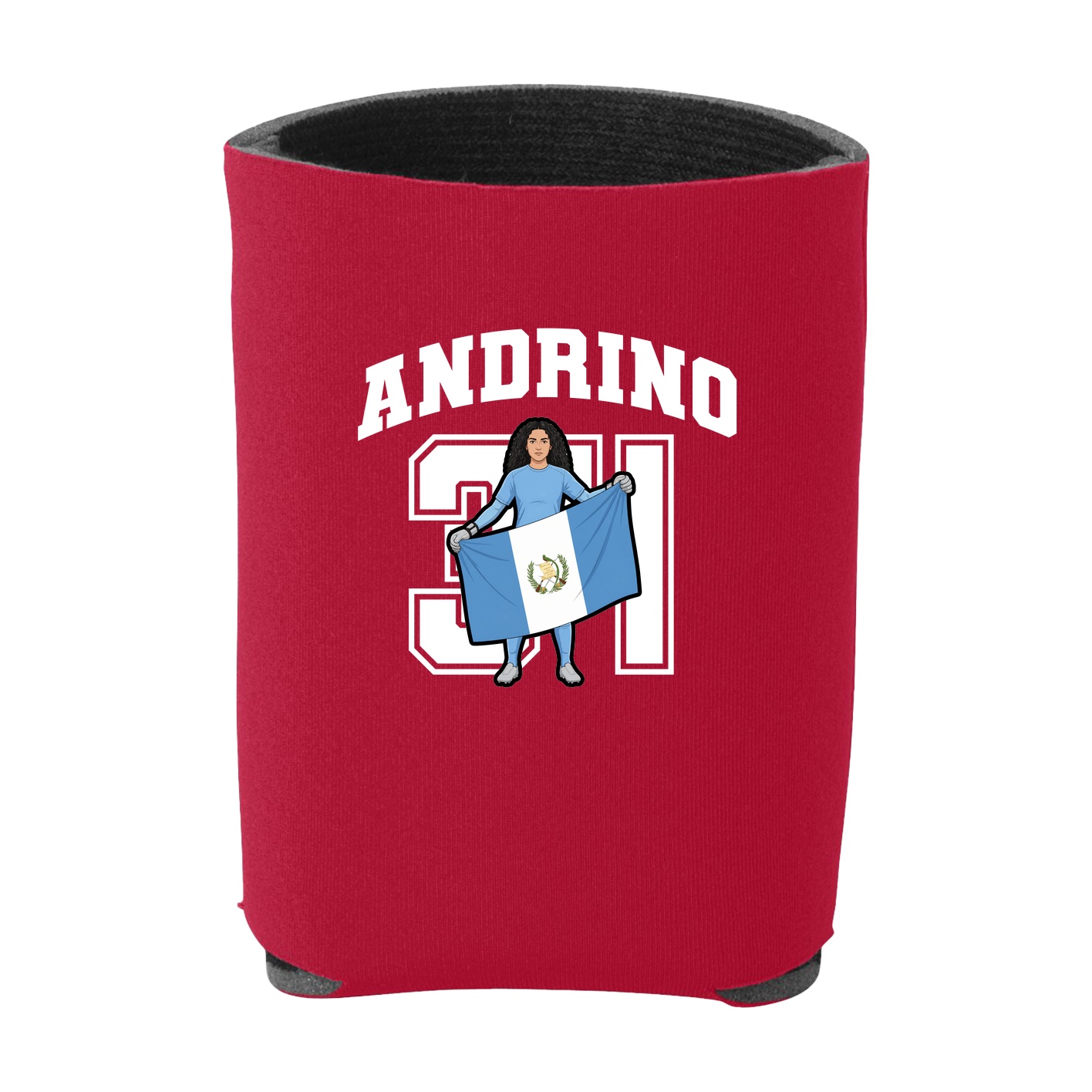 Can Holder — Number in Red