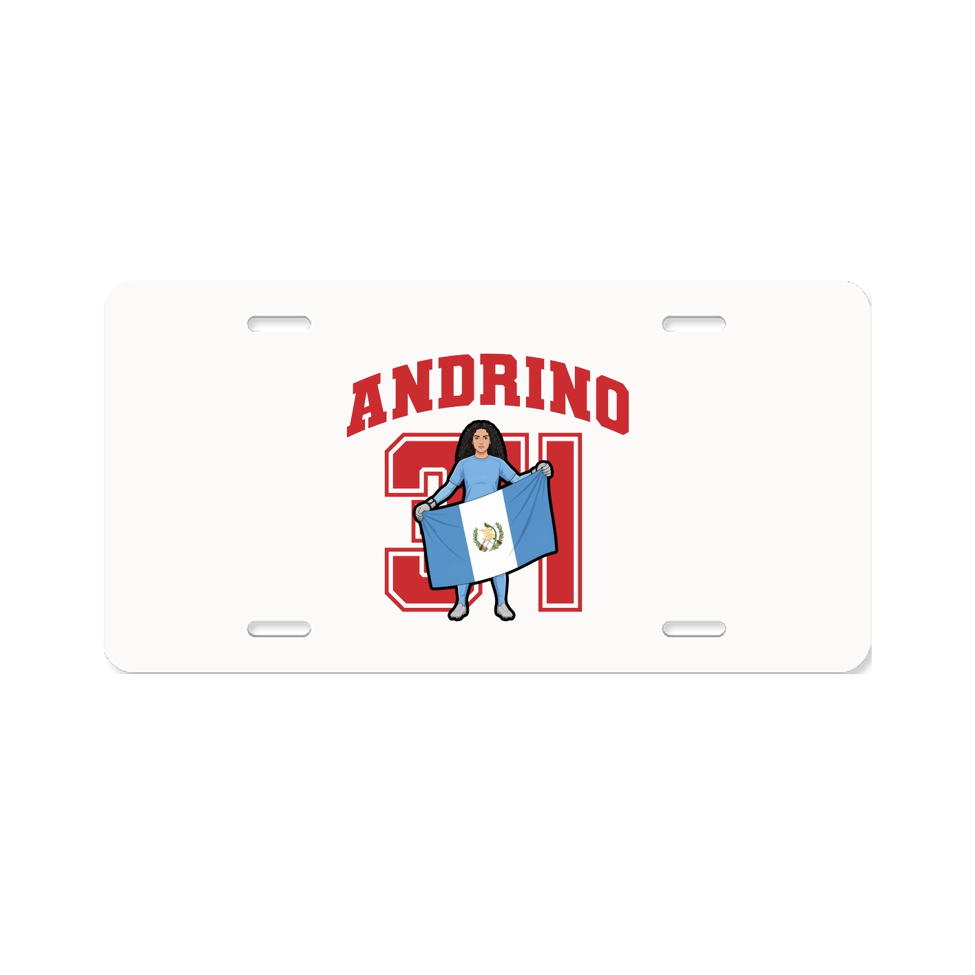 License Plate — Number in Classic