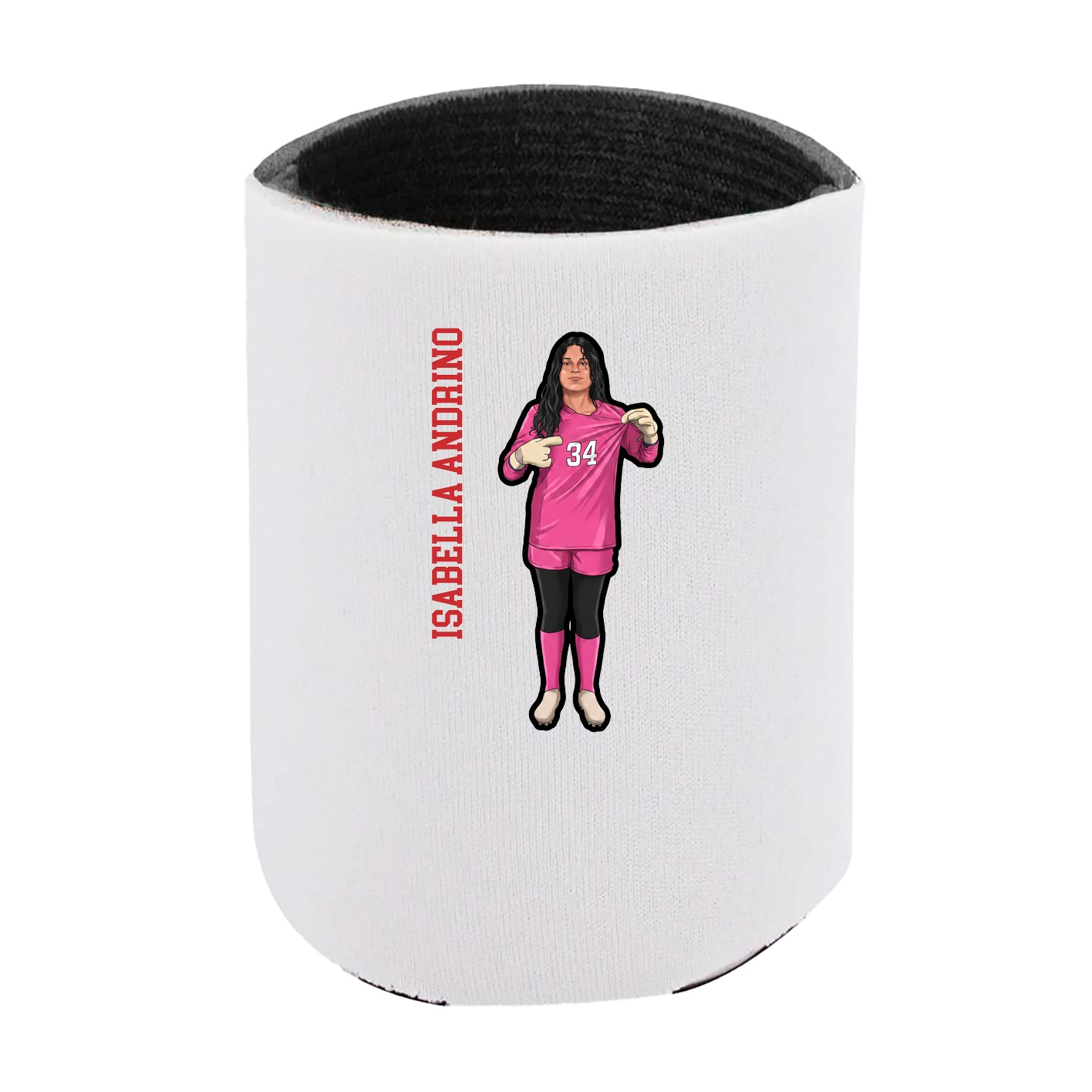 Can Holder — Name Vertical in White