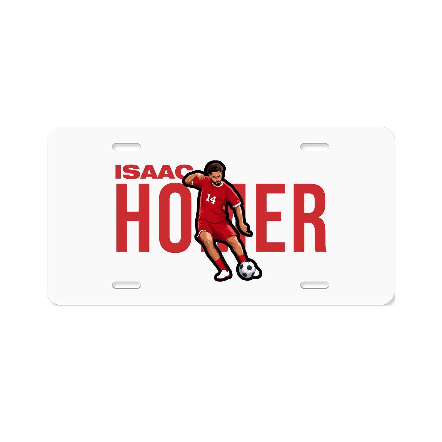 License Plate — Player Name in Classic