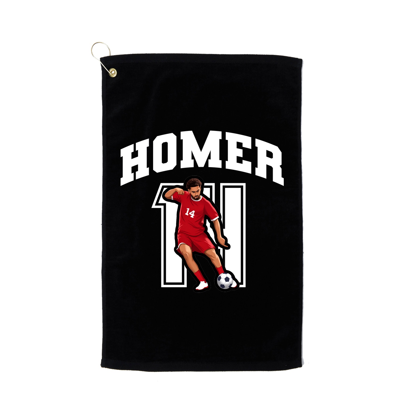 Golf Towel — Number in Black