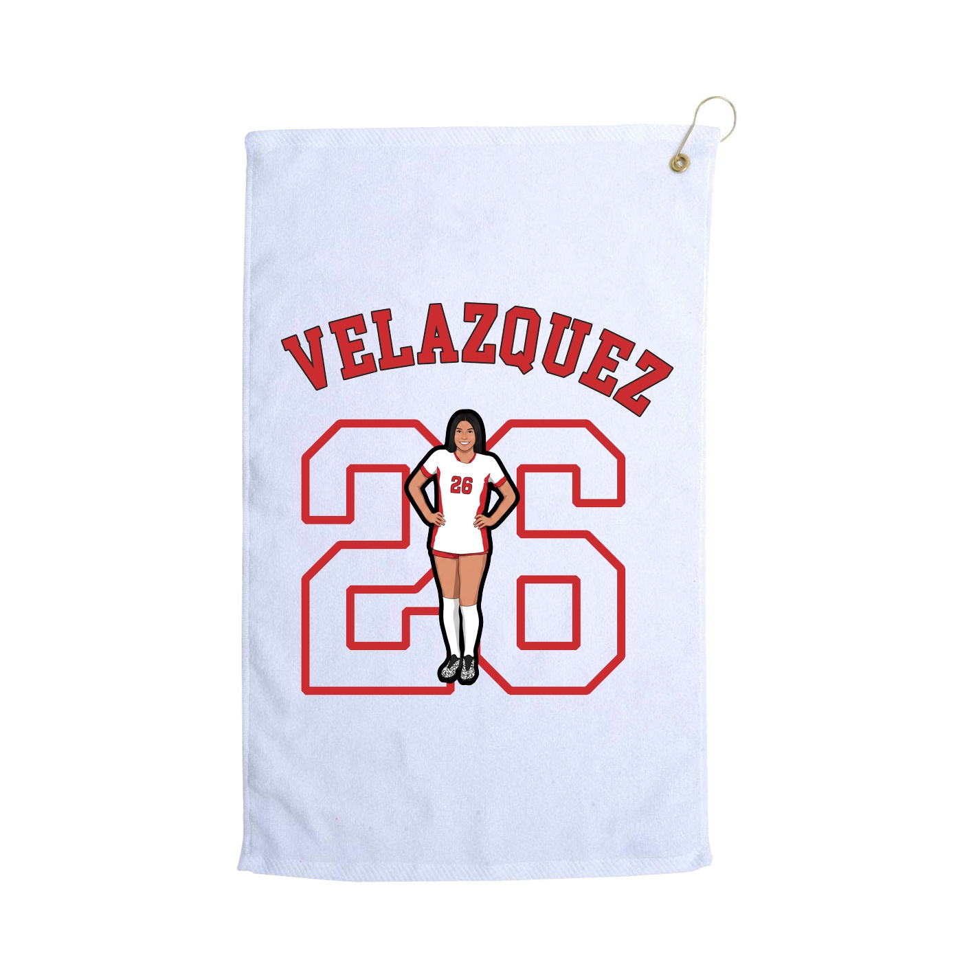 Golf Towel — Shirsey Arch in White