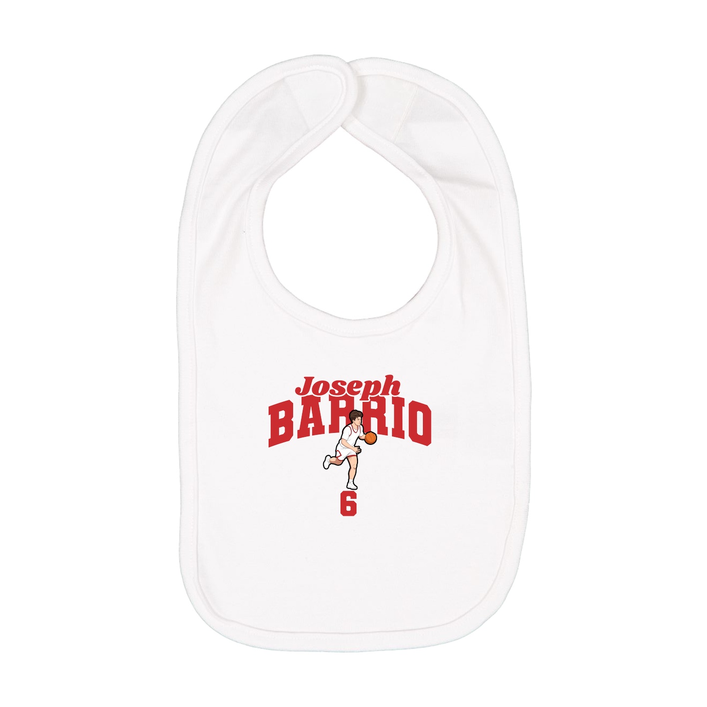 Infant Bib — Signature Arch in White