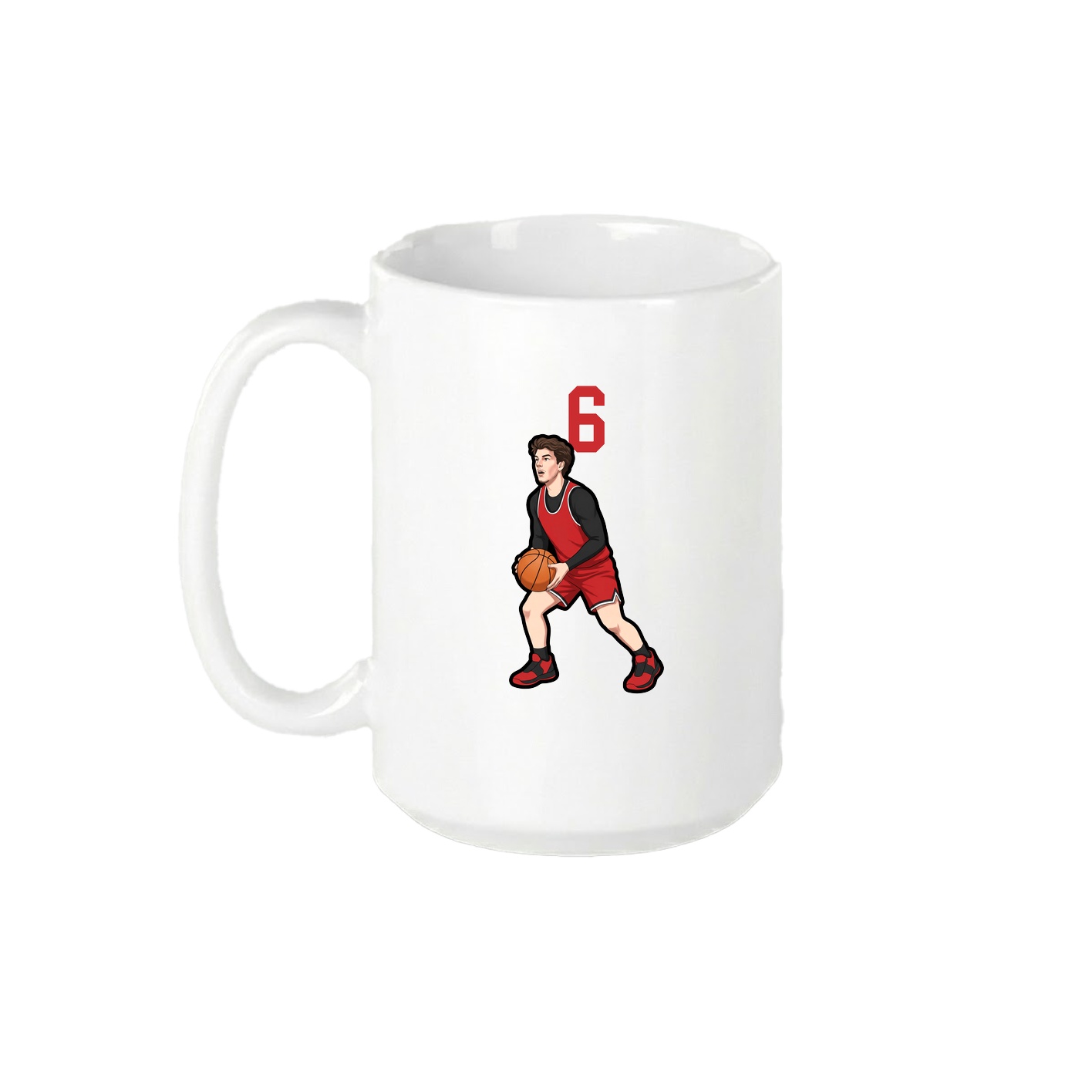 15oz Coffee Mug — Number Top in White