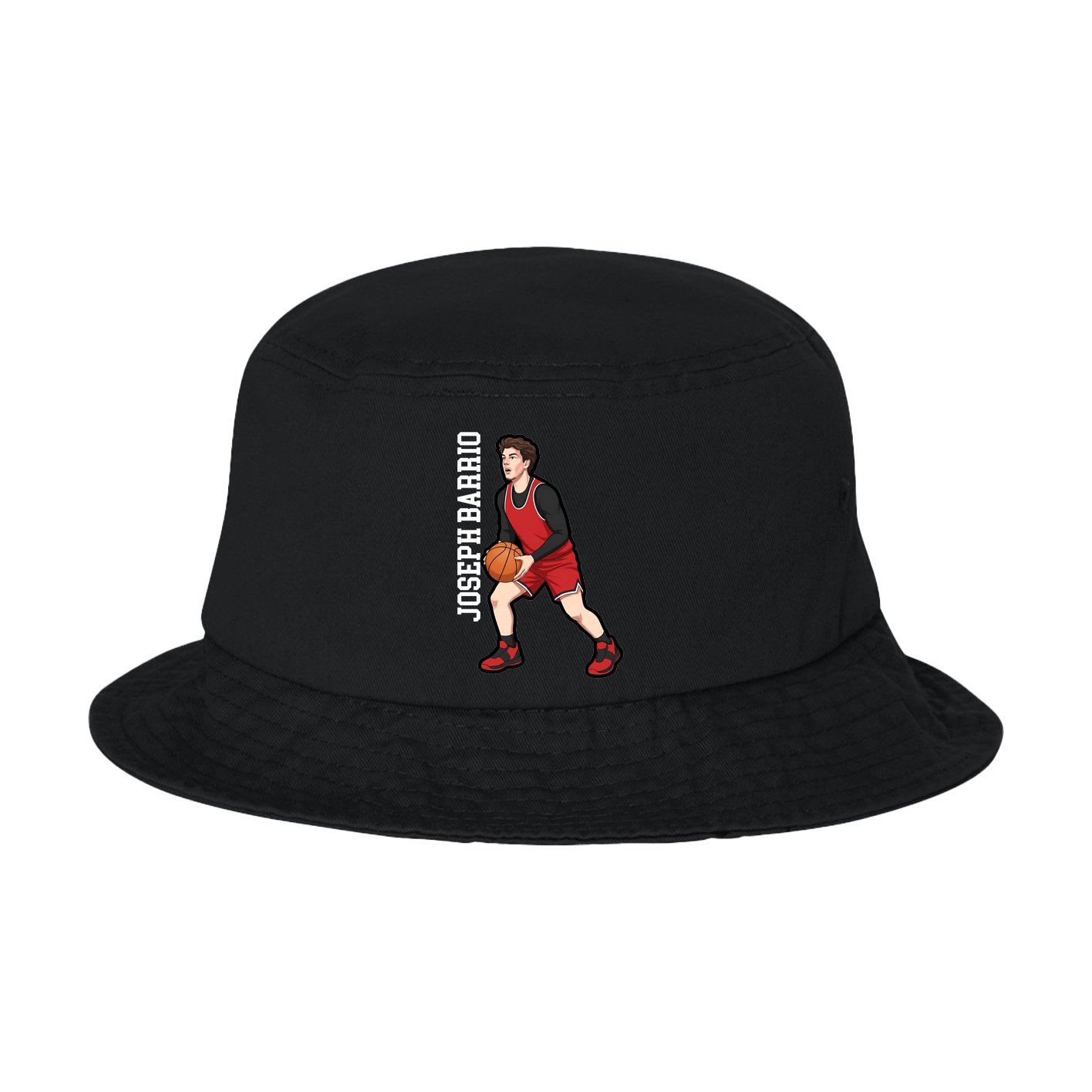 Bucket Cap — Name Vertical in Black