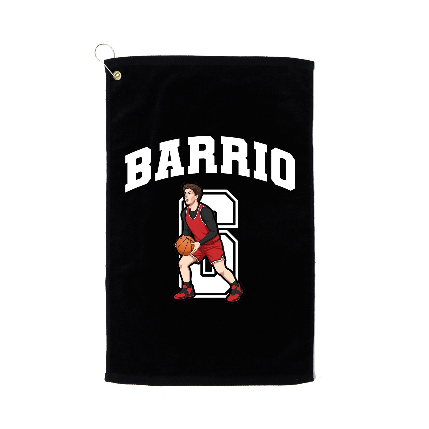 Golf Towel — Number in Black