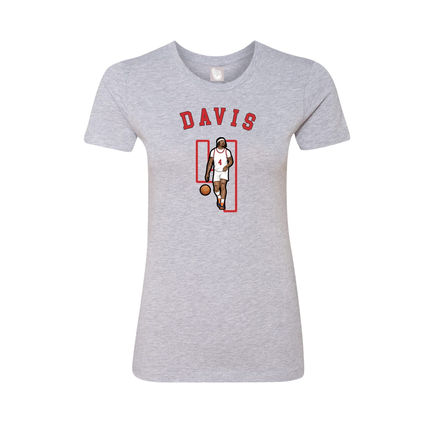 Fitted Women's Tee — Shirsey Arch in Grey