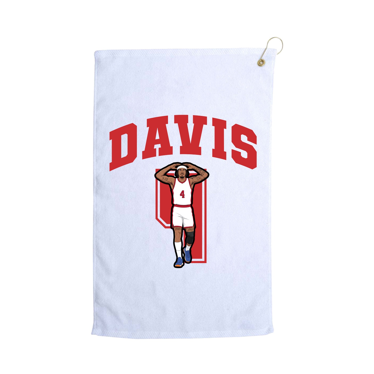 Golf Towel — Number in White