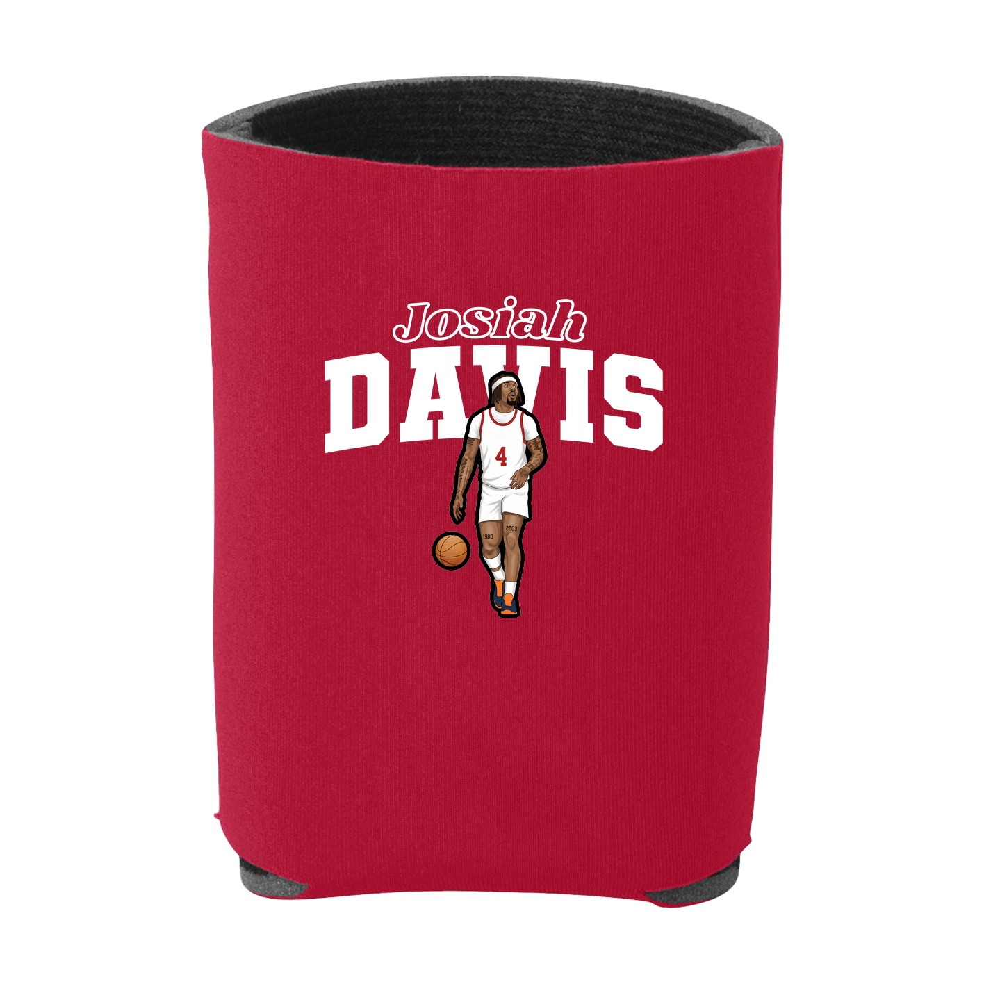 Can Holder — Name Arch in Red