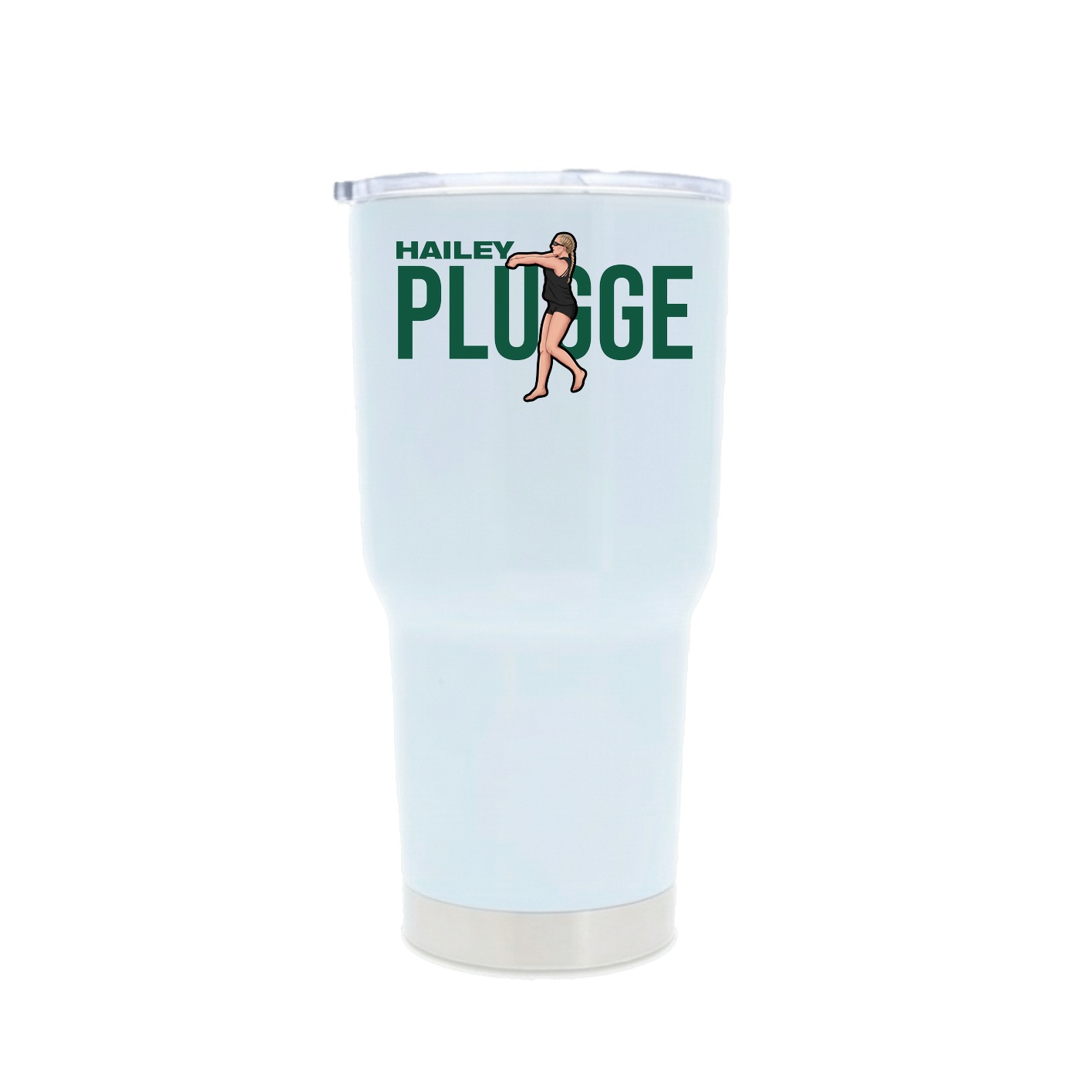 30oz Stainless Steel Tumbler — Player Name in White