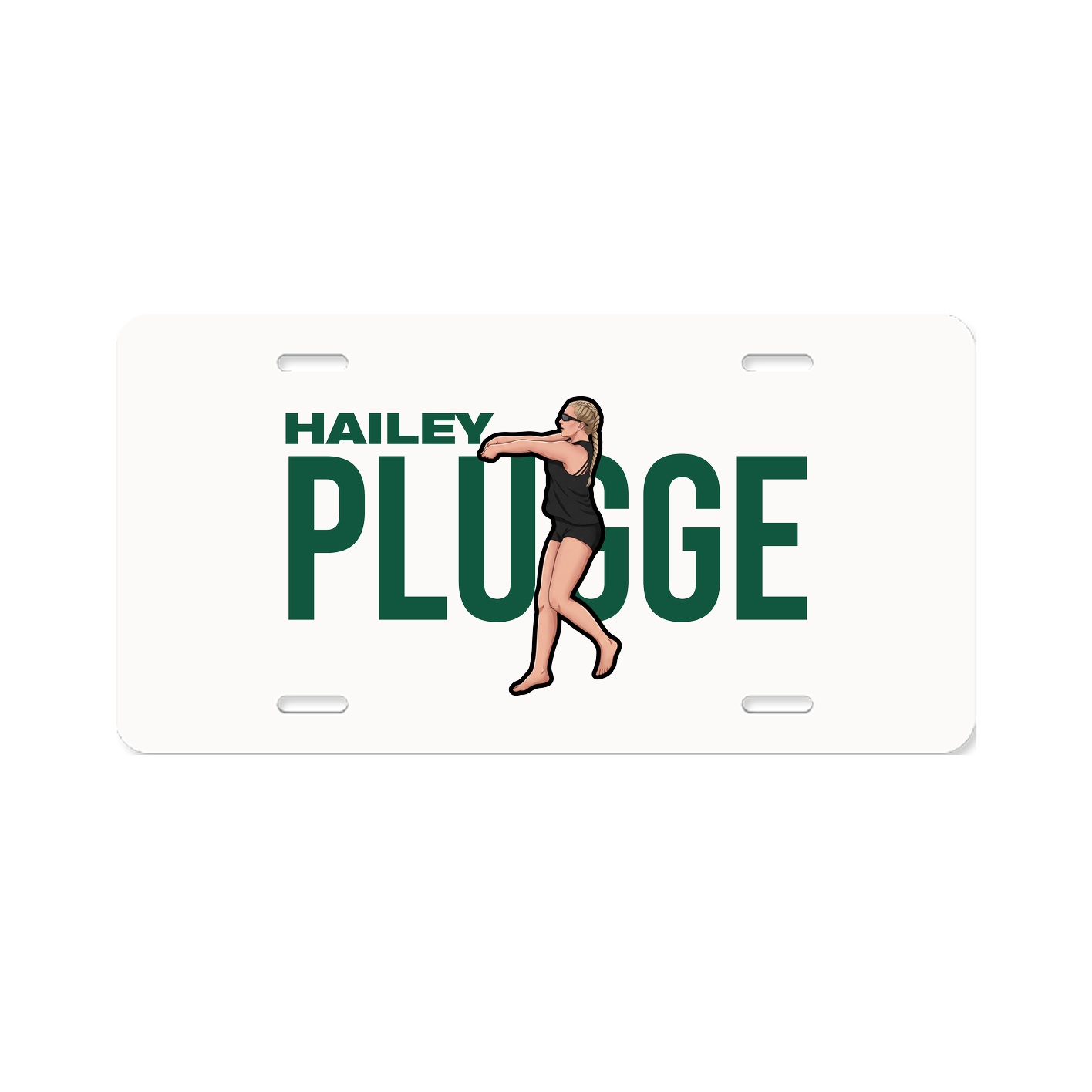 License Plate — Player Name in Classic