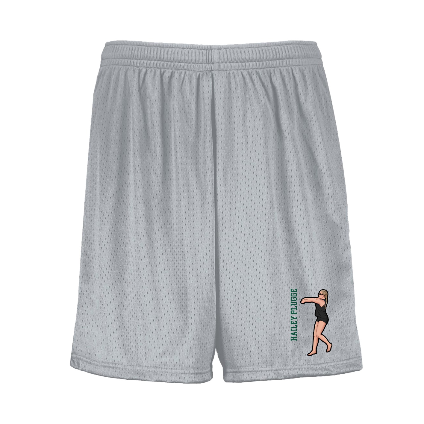 Shorts — Name Vertical in Silver