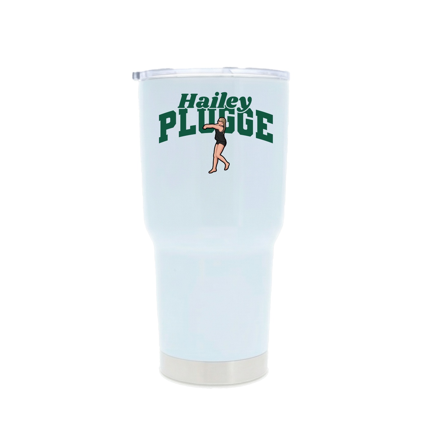 30oz Stainless Steel Tumbler — Signature Arch in White