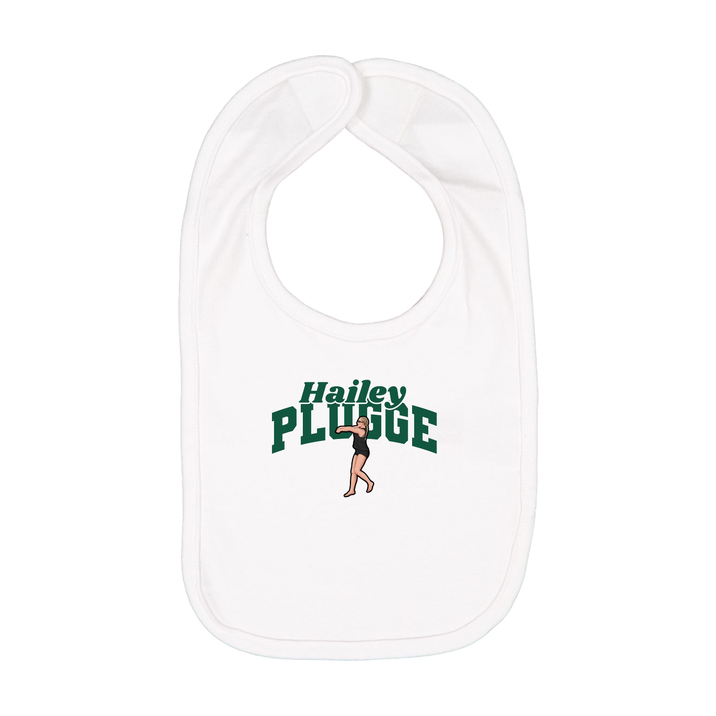 Infant Bib — Signature Arch in White