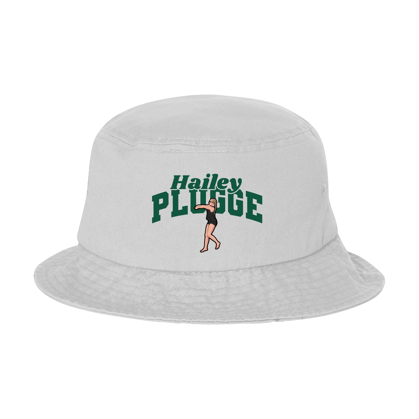 Bucket Cap — Signature Arch in White