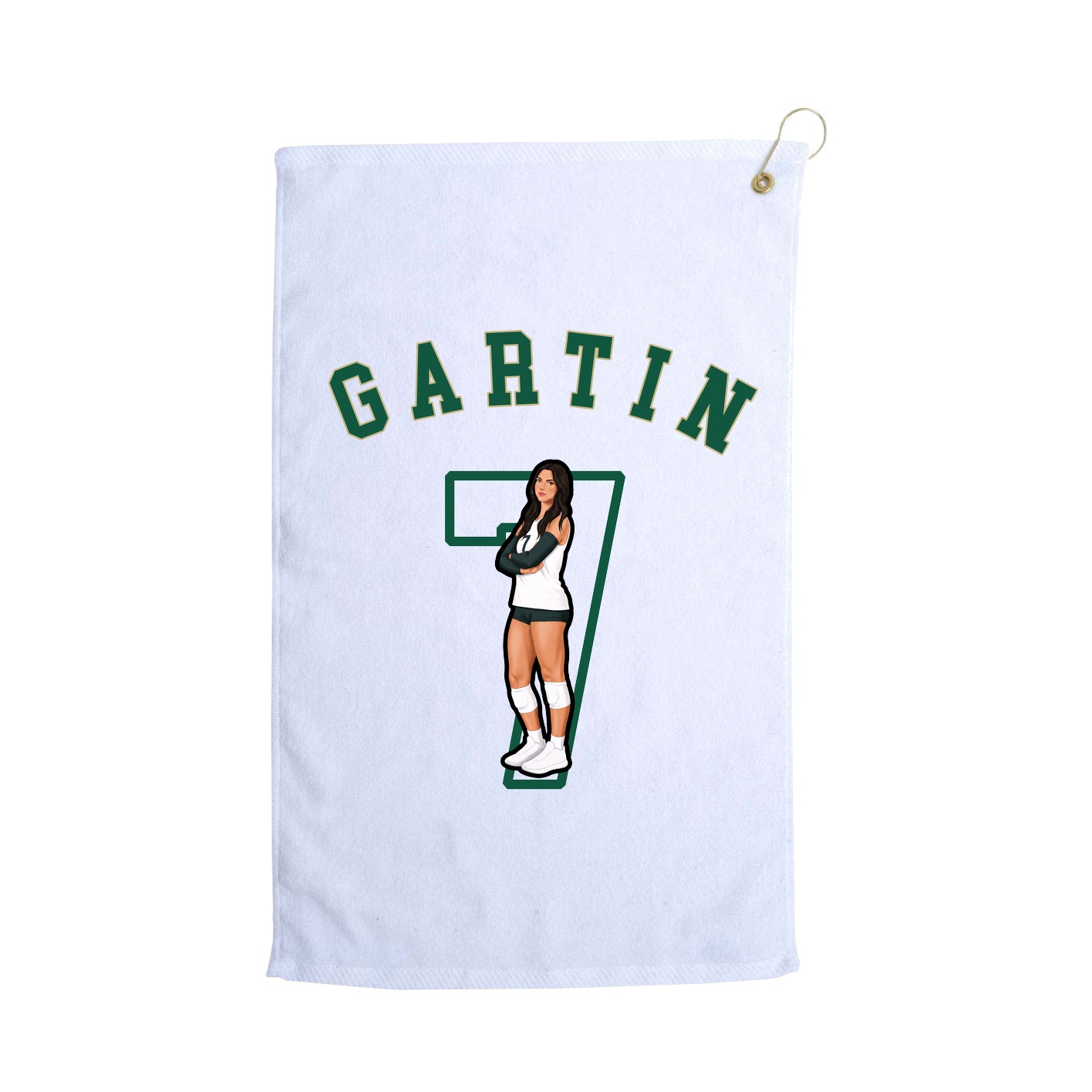 Golf Towel — Shirsey Arch in White