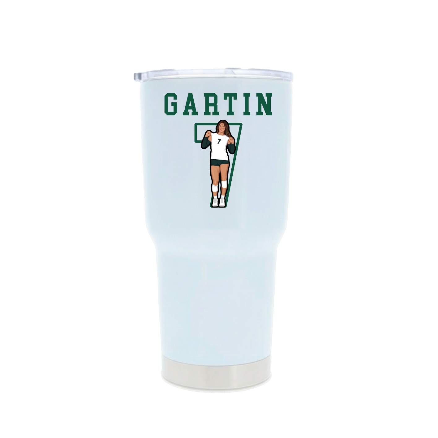 30oz Stainless Steel Tumbler — Shirsey in White