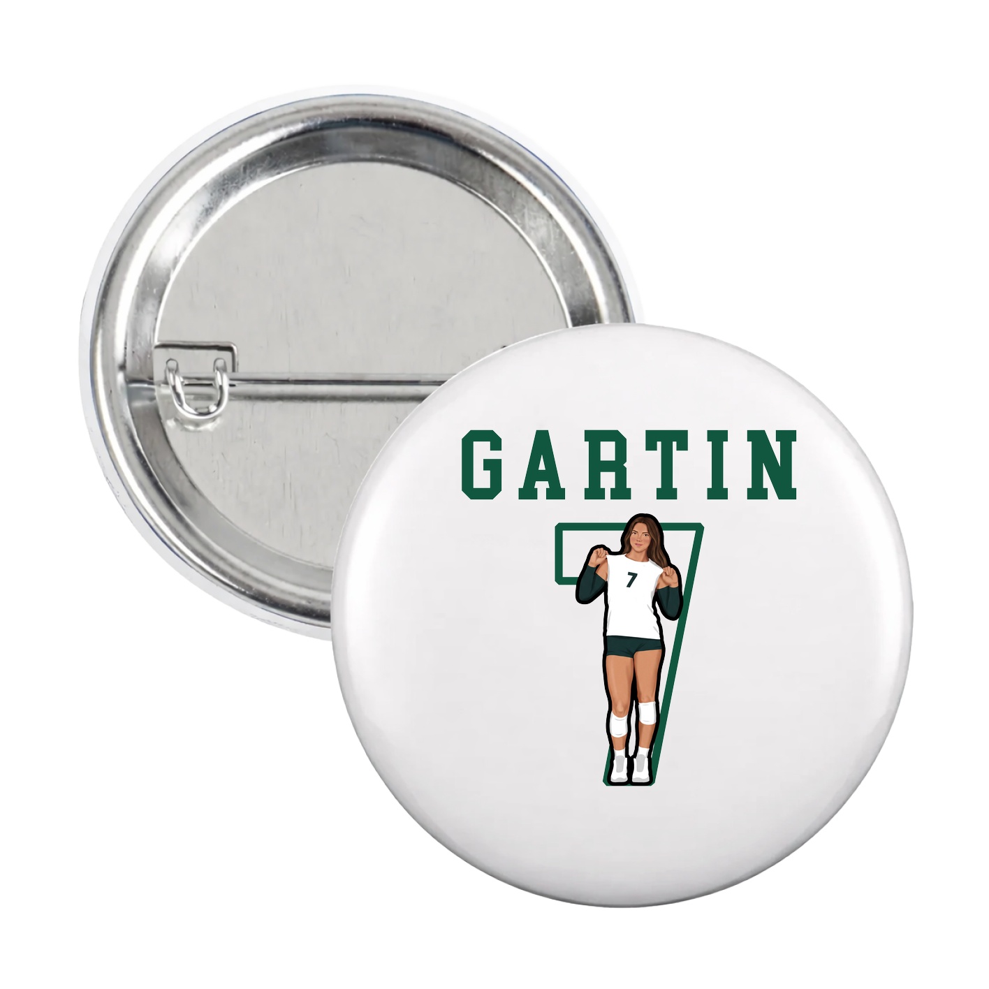 Game Day Button — Shirsey in White