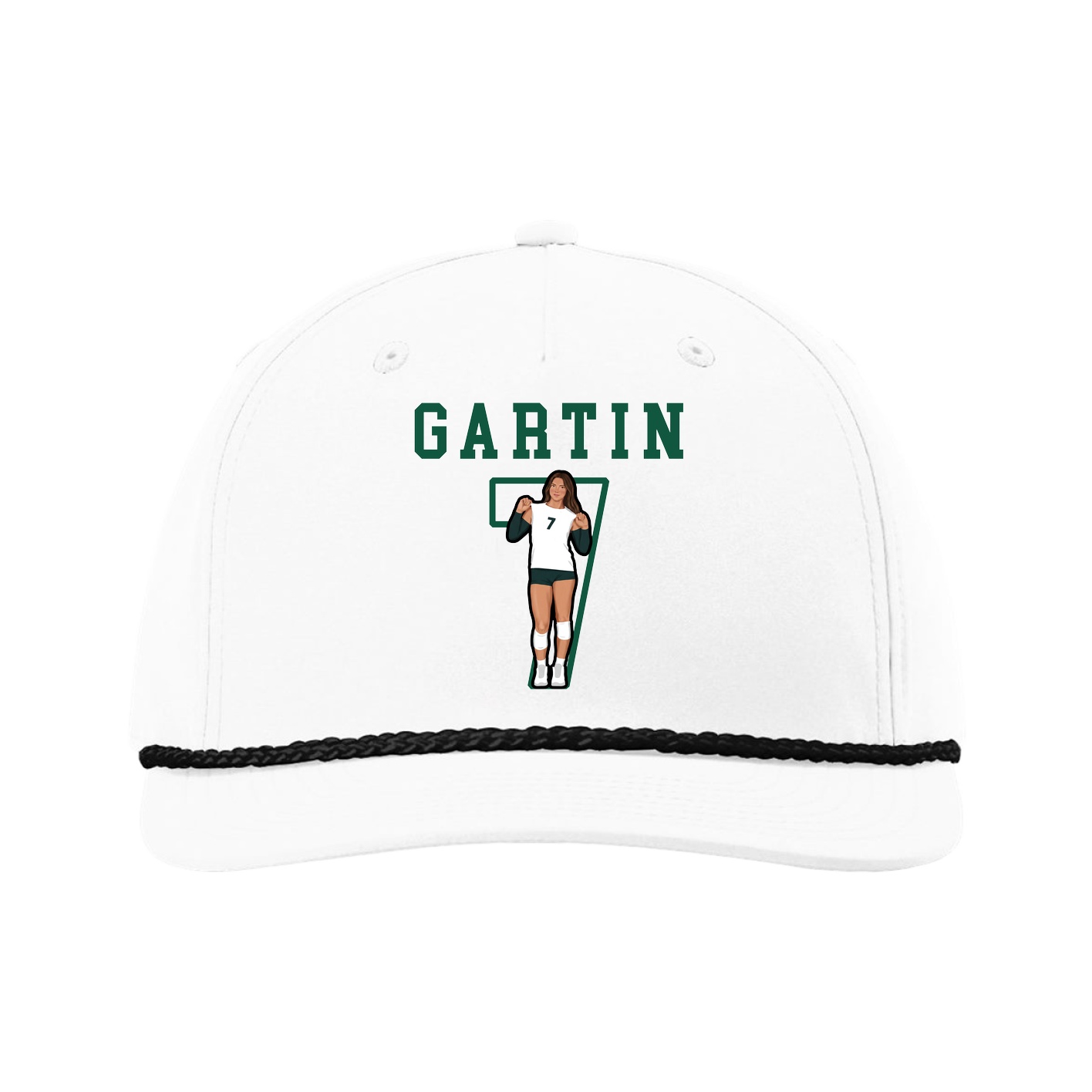 Five-Panel Classic Rope Cap — Shirsey in White