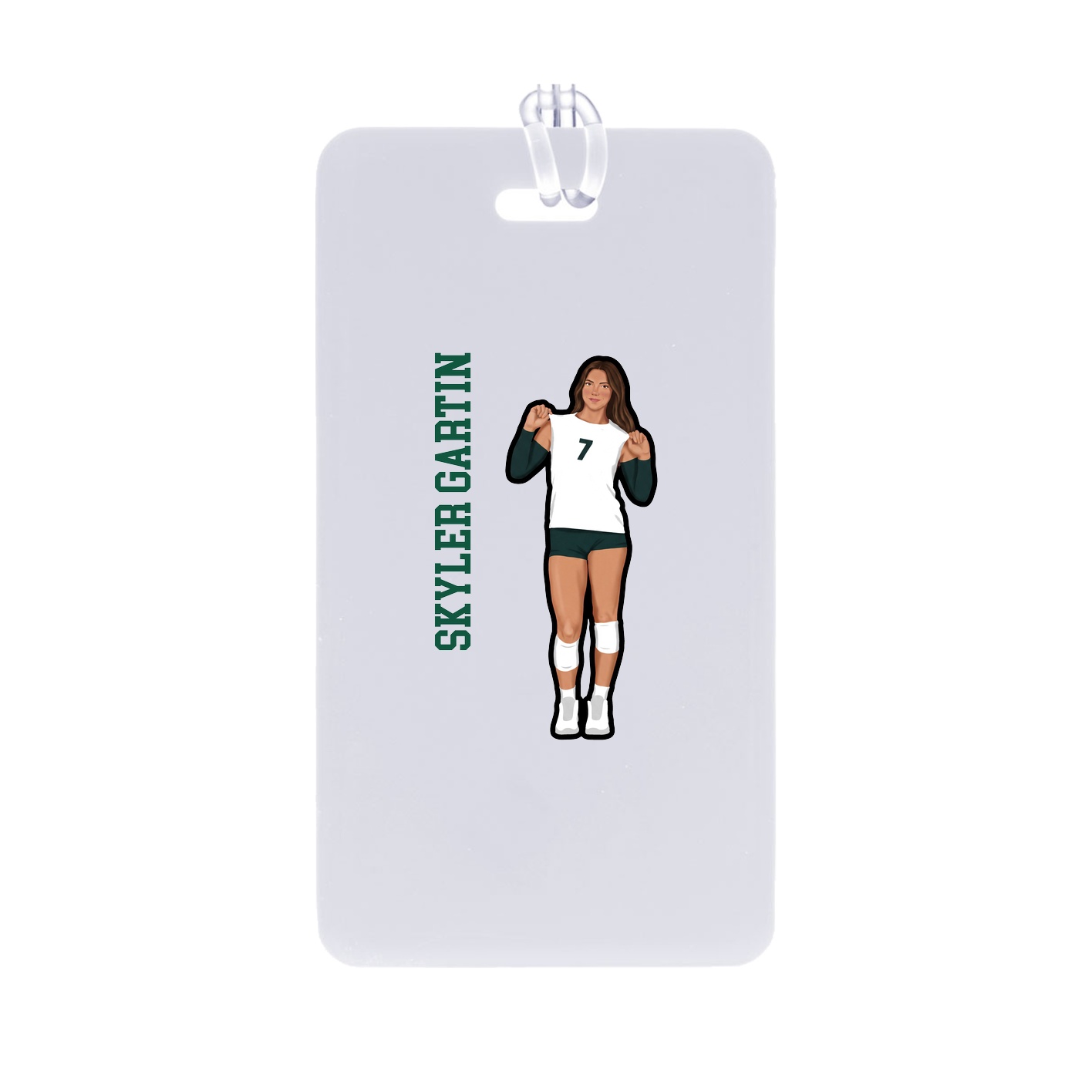 Bag Tag — Name Vertical in Classic