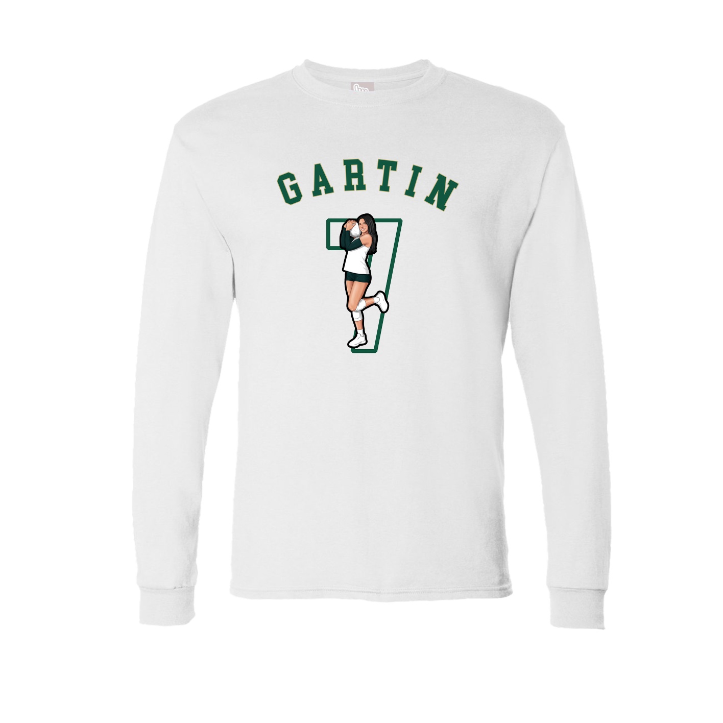Long Sleeve Tee — Shirsey Arch in White