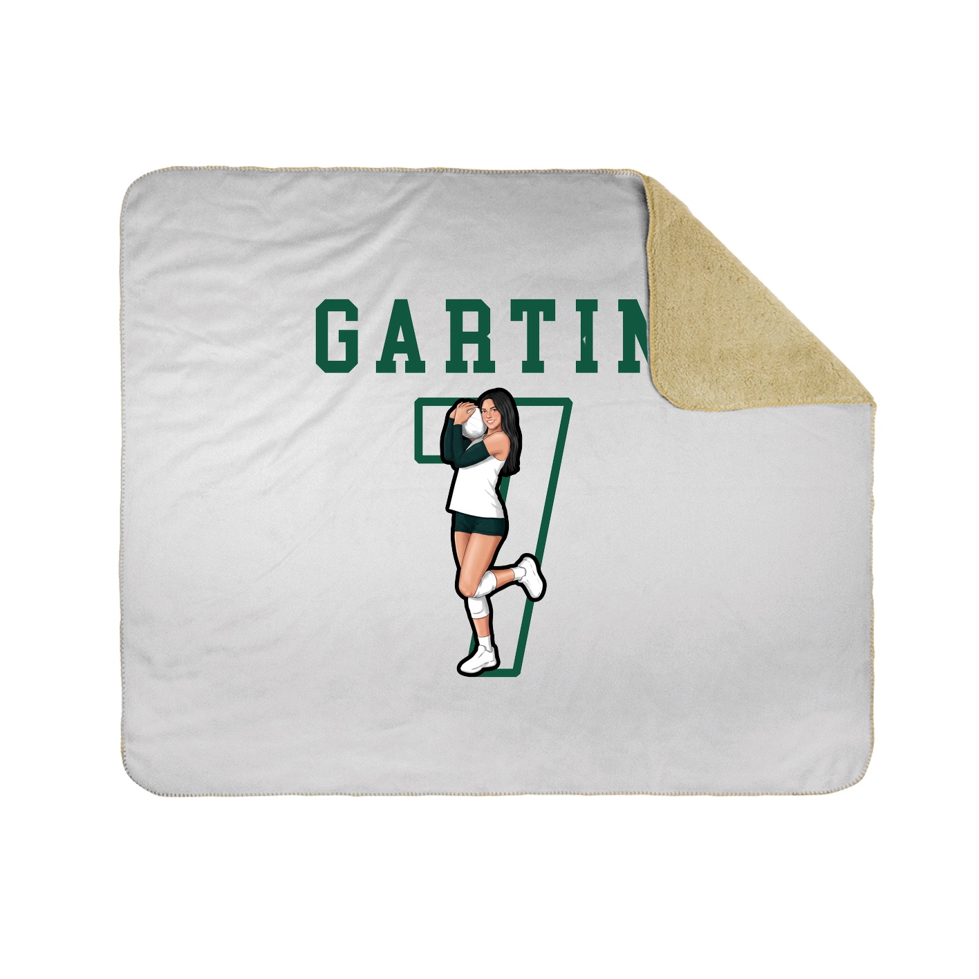 Throw Blanket — Shirsey in White