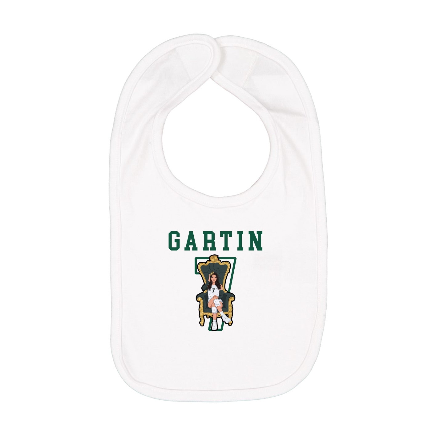 Infant Bib — Shirsey in White