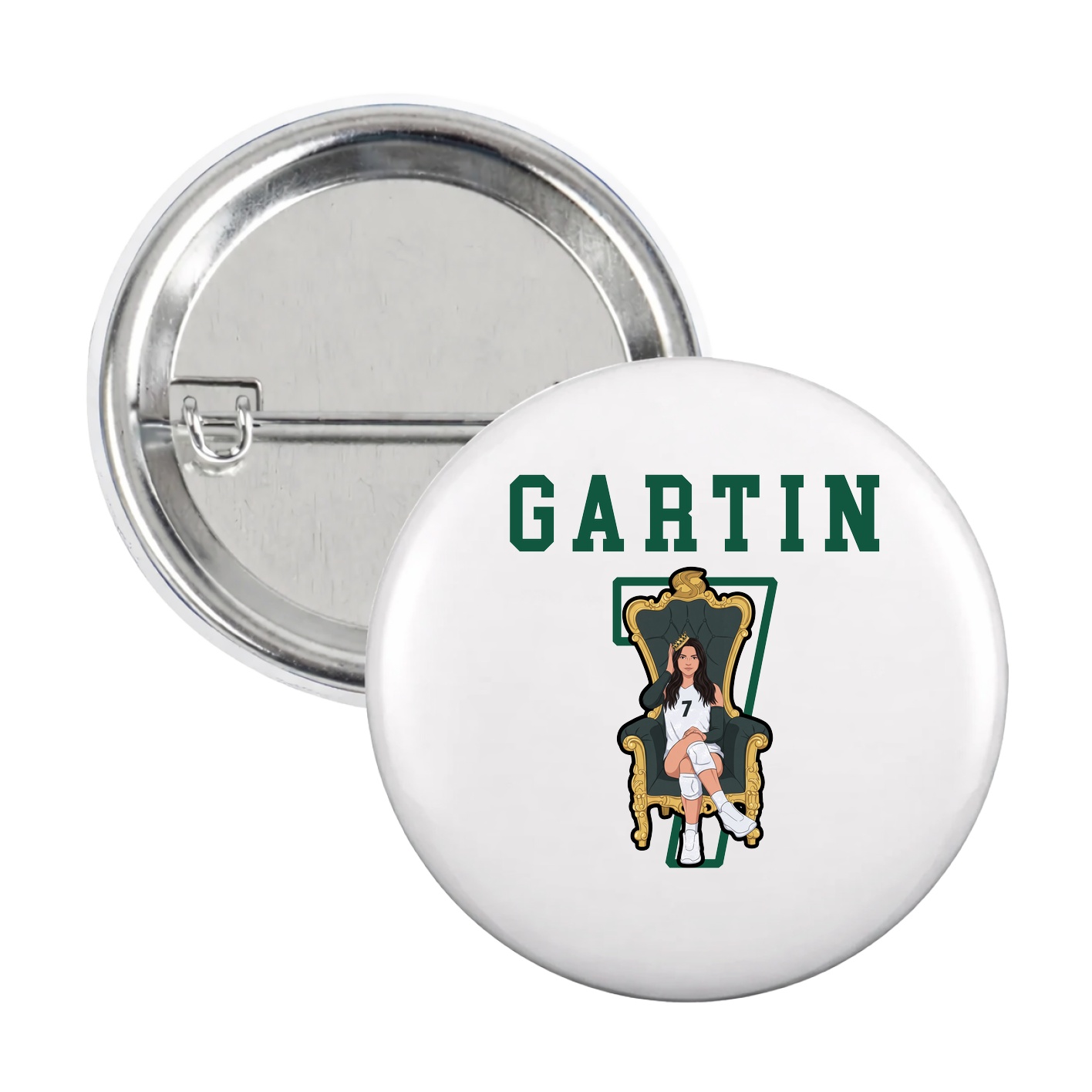 Game Day Button — Shirsey in White