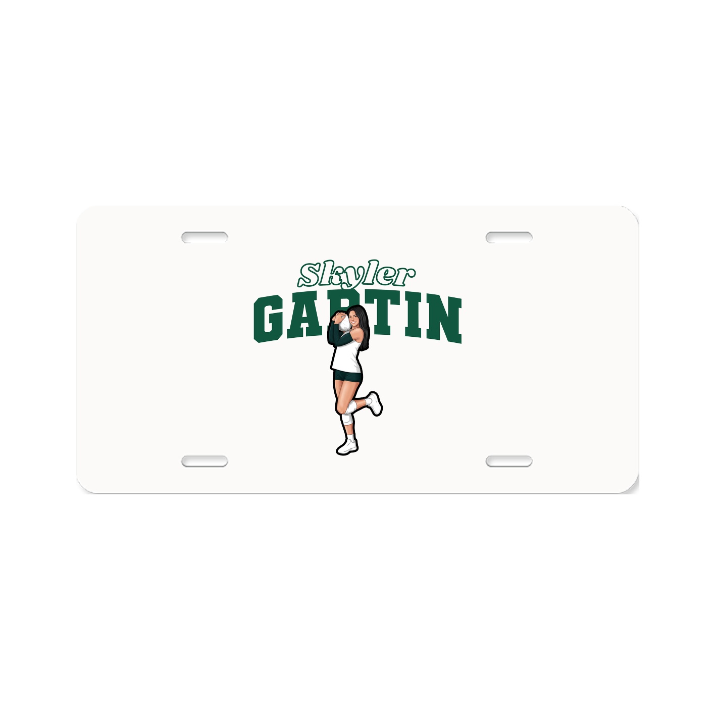 License Plate — Name Arch in Classic