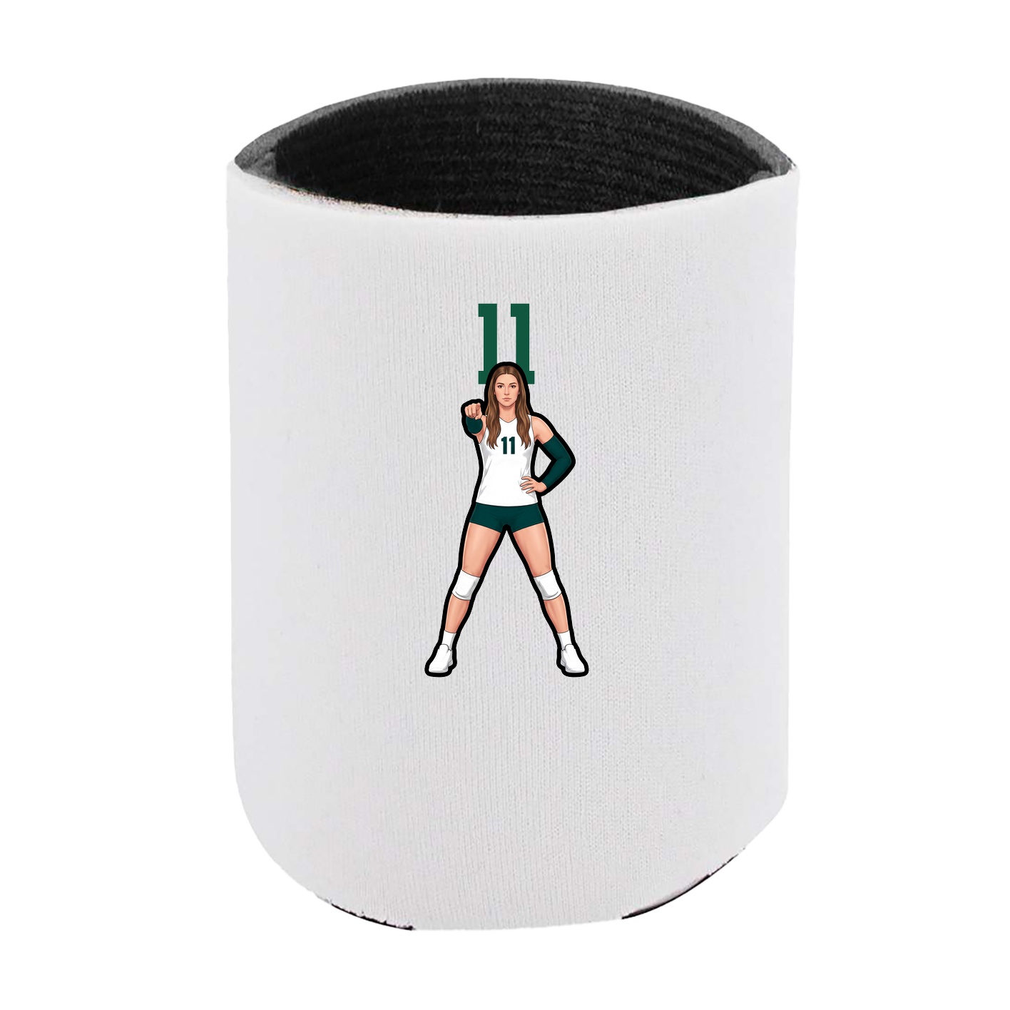 Can Holder — Number Top in White