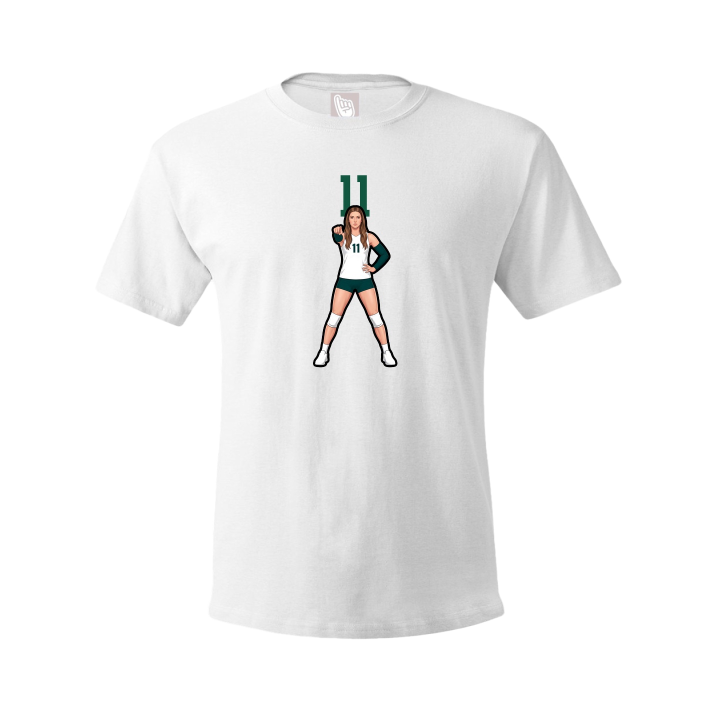 Tee — Number Top in White