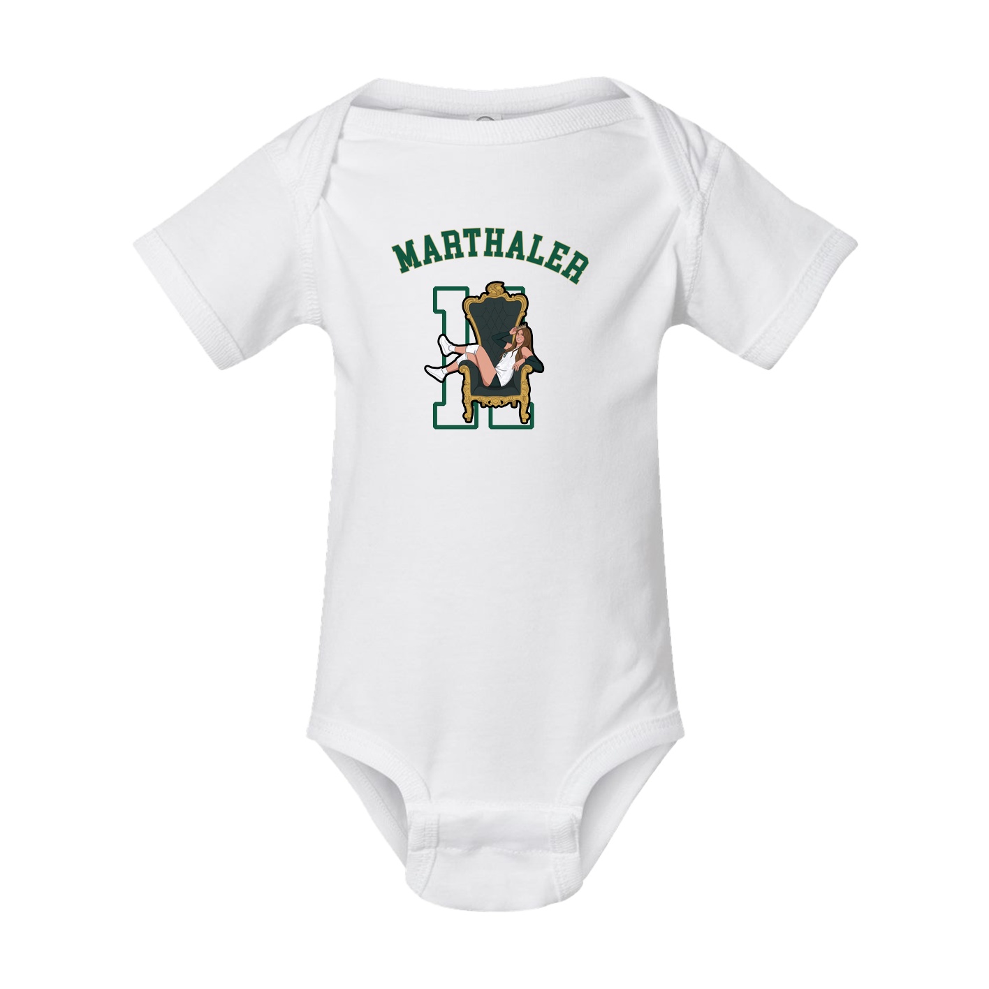 Baby Onesie — Shirsey Arch in White