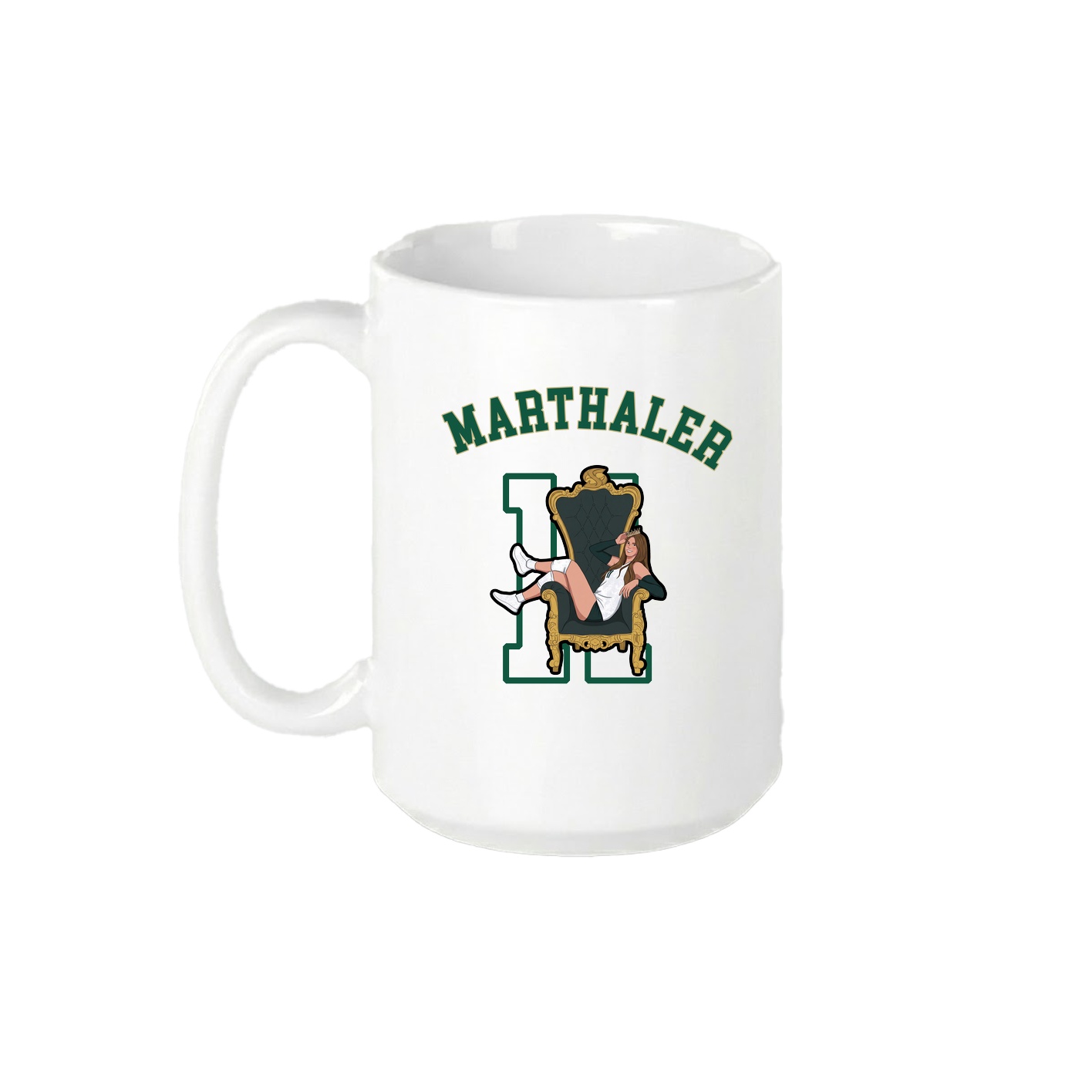 15oz Coffee Mug — Shirsey Arch in White