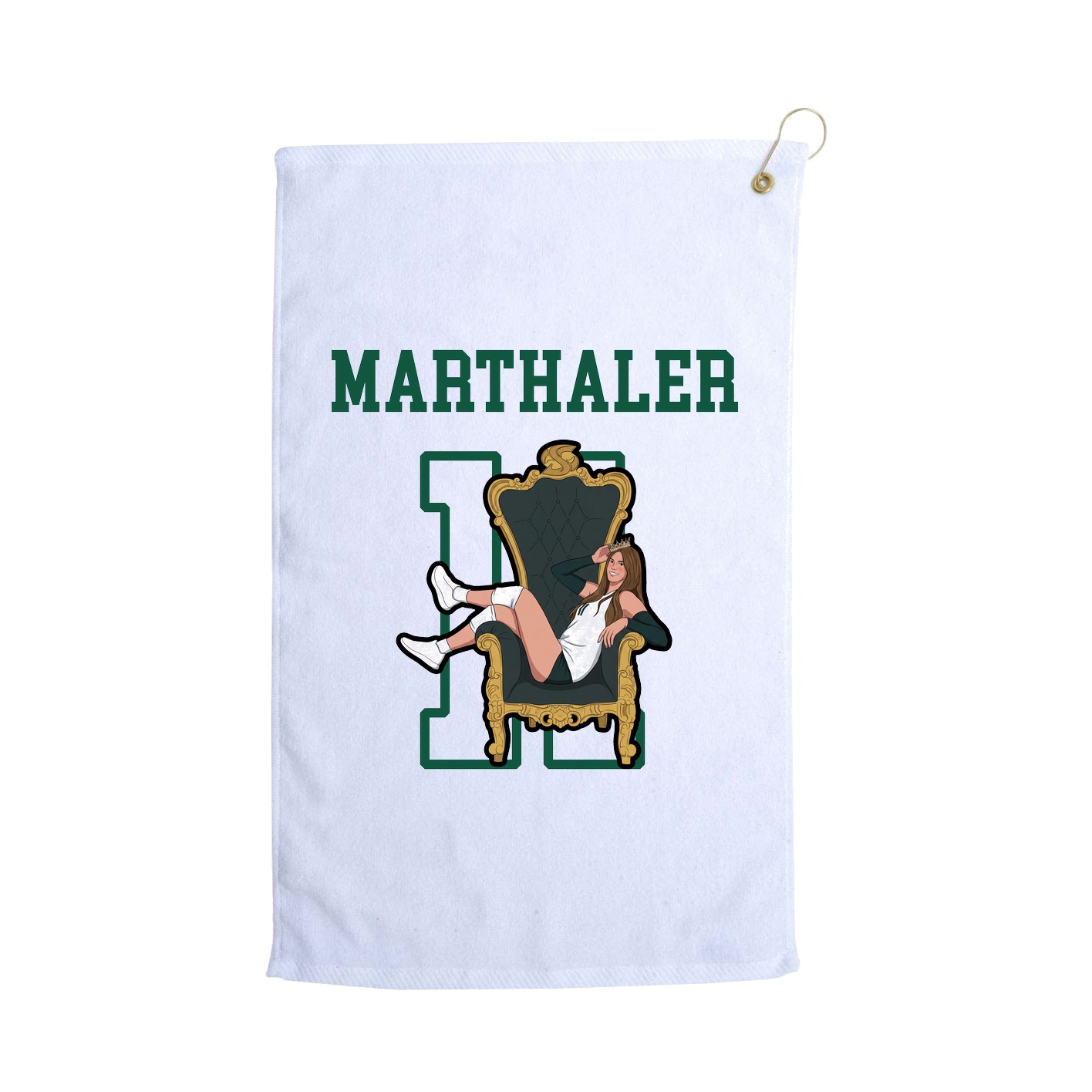 Golf Towel — Shirsey in White